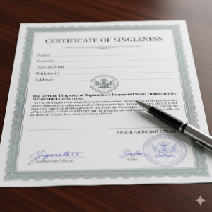 نحوه دریافت گواهی تجرد